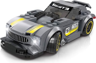Bricker Mercedes GT look - Race auto - Supercar - Mercedes - compatibel met lego - Racewagen