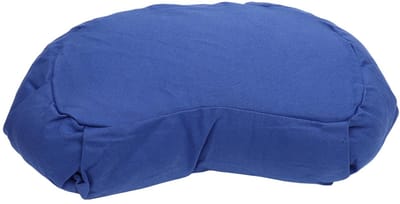 Dailygoods- Meditatiekussen Halve Maan - Yoga Kussen - Boekweit Vulling - Katoenen Dekking - 41 x 24 x 12 cm - Optimaal Comfort - Yogakussen