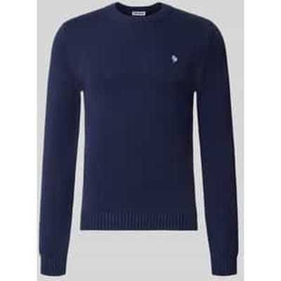 Gebreide pullover met geribde boorden