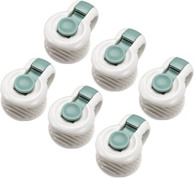 Set van 6 dekbedclips zonder pinnen, stevig, antislip, voorkomt verschuiving, dekbedclips voor thuis en beddengoed