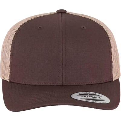 Flexfit - Retro Trucker 2Tone brn/khaki one size Trucker pet - Bruin/Beige