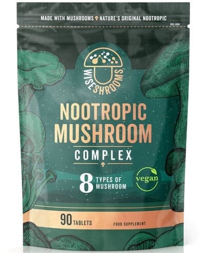 Wiseshrooms - Nootropic Paddestoelen Complex - 8 type Paddestoelen - Superfood