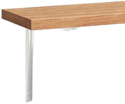 Benson Plankdragers / steun - aluminium - zilver - H350 x B200 mm - max gewicht 45 kg - boekenplank steunen