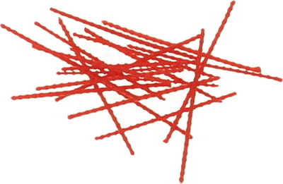 20x Streng boilie - stoppers - boiliestoppers - boilie - hair - rood