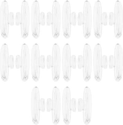 Dailygoods- Neuspads Siliconen - 10 Paar - Zelfklevend - Bril Pads - Druk op Neuspads - Compatibel met Randloze Bril - Comfortabele Pasvorm - Brilneuskussentjes