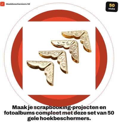 Dailygoods- Fotohoeken 100 Stuks - Hoekbeschermers - Scrapbooking - Notebooks - Boeken - Duurzaam Materiaal