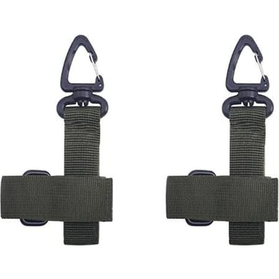 2 Pièces Porte-Gants Tactique Sangle Porte-Clés Molle Gardien d'Équipement en Nylon pour Petits Outils d'Extérieur