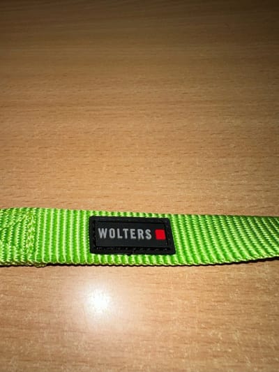 WOLTERS Cat & Dog Professional Comfort Hondenriem Maat L (Riem 125cm x 20mm) Groen / Zwart