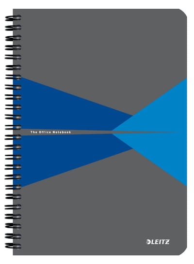 Notitieboek leitz office a5 lijn 180pag grijs bl | 5 stuks