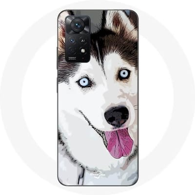 Redmi Note 11 Pro 5G hoesje Witte Siberische Husky Blauwe ogen