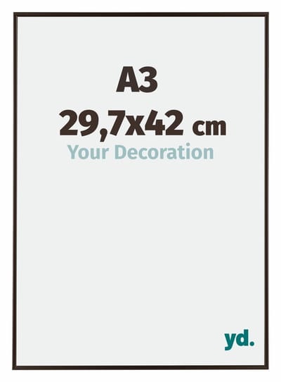 Your Decoration - Fotolijst A3 29,7x42 cm - Kunststof - Antraciet - Evry
