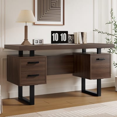 Sweiko Bureau - MDF + Staal - Documentenlade - Bruin
