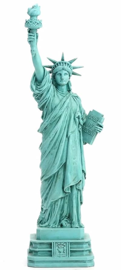 Veronese Design beeld/figuur - Vrijheidsbeeld - Statue of Liberty - (hxbxd) ca. 31,5cm x 10,5cm x 8,5cm