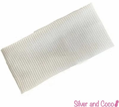 SilverAndCoco® - Witte Brede Haarband Festival Dikke Normale Stoffen Hoofdband Hardlopen / Sport Yoga Boho Diadeem Dames / Elastische Witte Haarbanden Breed - Wit