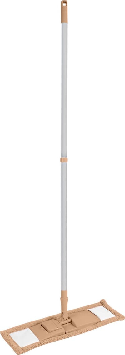 Urban living Vloerwisser microvezel - met steel - verstelbaar - vloertrekker - zalmroze - schoonmaken - dweilen