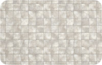 WC mat 80x50 cm - Antislip - Tegels - Natuurlijk - Grijs - Toiletmat - Vloermat - Douchemat - Toilet tapijt - Toiletmatten