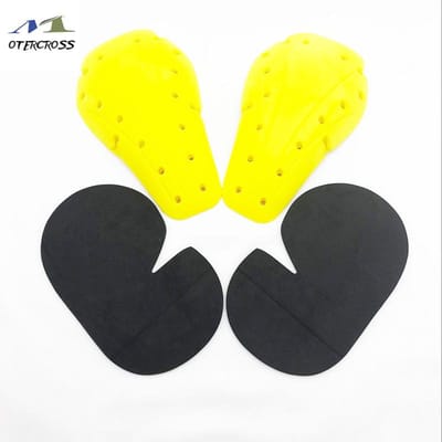 DUPANQ Pantalon de Moto Jean Équipement de Sécurité Protection Genoux Moto Cross Genouillère de Sécurité Coussinet de Sécurité yellow