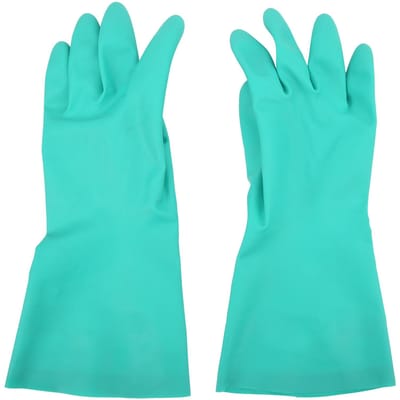 1 Paar Nitril Rubber Handschoenen Handbescherming voor Huishoudelijke Reiniging Laboratorium Verf Landbouw2L 2L blue