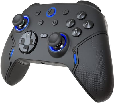 Draadloze Pro Controller - Geschikt voor Nintendo Switch en Nintendo Switch 2 - Macro Knoppen - RGB Verlichting - Hall Effect Joystick - Ergonomische Grip - Zwart