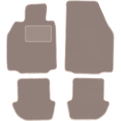 Beige veloursmatten voor: Porsche 911 (type 997) cabro, coupe, targa (2002-2012)