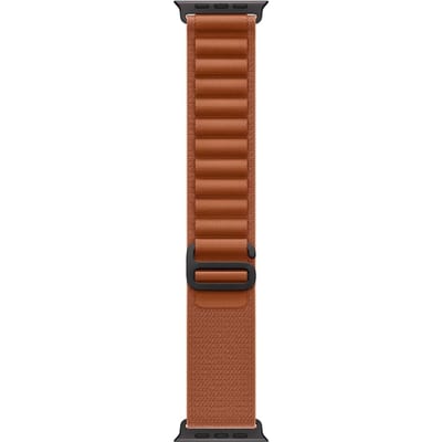 2+1 | Apple Watch Bandje Alpine - Nylon - Terra Cotta - Zwart