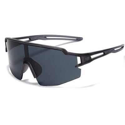 Sportzonnebril gepolariseerd - UV400-bescherming - dames/heren - outdooractiviteiten - breed gezichtsveld - lichtgewicht 28,1 gram - Zonnebril