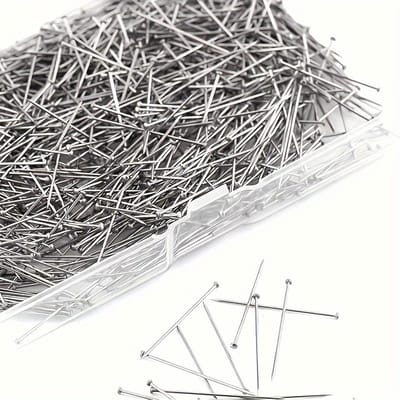 Speldjes zonder kop, 26 mm pinnen in praktische doos, voor knutselen, naaien en korte benodigdheden (1000 stuks)