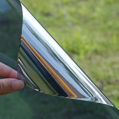 Privacy spiegelende zelfklevende raamfolie per meter - Antireflectie, UV-werend, hittebestendig - 60 cm x 10 m