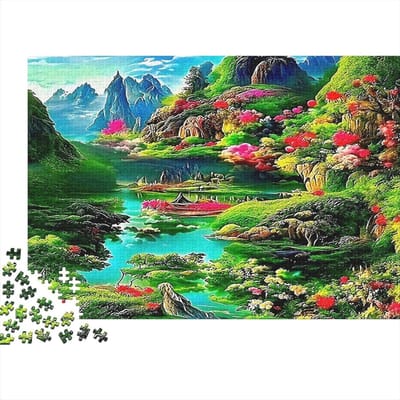 Landschap Puzzel - Legpuzzel Volwassenen - Ontspanning Thuis - Milieuvriendelijk Papier - 70 x 50 cm - Stijl-8