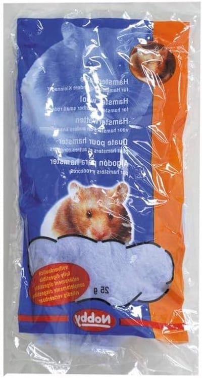 Hamster Watten - Nestmateriaal Kleine Dieren - Nest Bouwen - Natuurlijke Vezels - 25 Gram - Natuurlijk