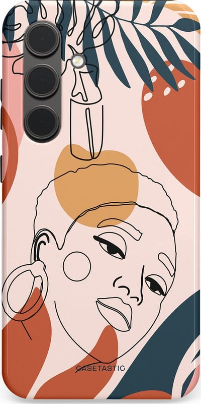 Casetastic Hoesje Geschikt voor Samsung S24 - Stijlvolle Beschermende Duo-layer Case - Ochtend blush