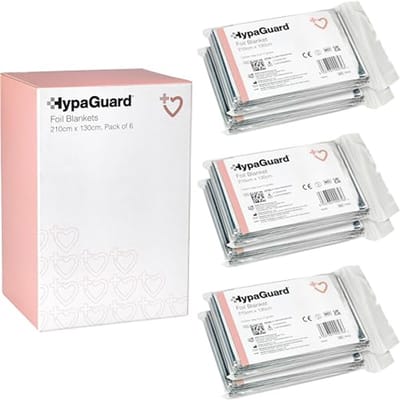 Survival Deken Pack van 6 - Mylar Folie voor Noodhulp en Warmtebehoud