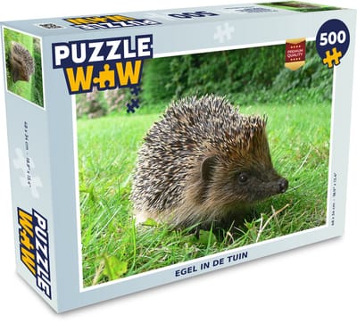 Puzzel Egel in de tuin - Legpuzzel - Puzzel 500 stukjes