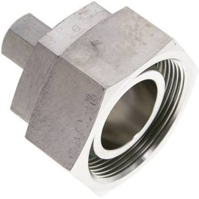 8S & 38S RVS Rechte Snijringkoppeling Draaidoorvoer 315bar FKM O-ring en Afdichtconus ISO 8434-1