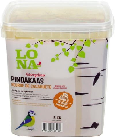 5 KG Lona High Quality Grote Emmer Vogelpindakaas Met Zaden Vogel Pindakaas Vogelpinda’s Pinda’s