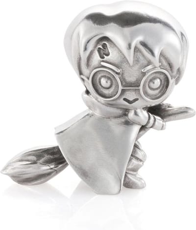 Harry Potter Beeld/figuur Pewter Collectible Mini Statue Harry Potter 5 cm Zilverkleurig