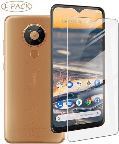1X Screenprotector Tempered Glass Glazen Gehard Screen Protector 2.5D 9H (0.3mm) - Geschikt Voor: Nokia 5.3