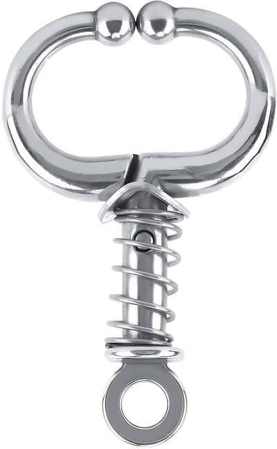 Runderneusring met veerclip, handige tang voor koeien, ideaal voor het aanbrengen van neusringen, roestvrij staal, perfect voor veehouderij en boerderijaccessoires