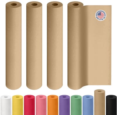 Grote Rol Bruin Kraftpapier - Sterk en 100% Gerecycled Verpakkingspapier