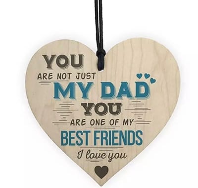 Akyol - Houten kerst decoratie - vaderdag cadeau - vaderdag gift - wijnhanger - cadeau voor vader -cadeau voor stiefvader - stiefvader - wijnfles decoratie - wijnfles hanger - hanger - vaderdag - vader - papa- Bedankje - Decoratie - Cadeau - Verrassi