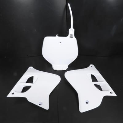 ufo kuip kit voor motor yamaha 250 yz 1993-1995 yakit295999 / wit 5 stuks nieuw