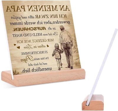 Handgemaakte acrylsign met tekst voor Vader, uniek verjaardagscadeau, origineel cadeau voor Vaderdag en speciale gelegenheden