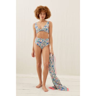 Louise Misha Bikini Bottom Creeky Blue Summer Meadow Maat: XS | Bikini's Outlet | Dames | Blauw