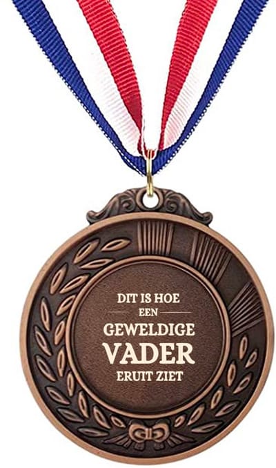 Akyol - dit is hoe een geweldige vader eruit ziet medaille bronskleuring - Vader - familie - cadeau
