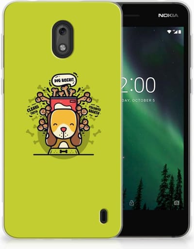 Nokia 2 Telefoonhoesje met Naam Doggy Biscuit