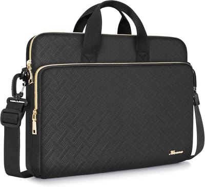 SnelShoppen - Waterdichte Laptoptas 13 tot 17 inch, Handtas voor Laptop, Multifunctionele Schoudertas, Stevige en Ruime Laptop Bag, Ideaal voor Werk e