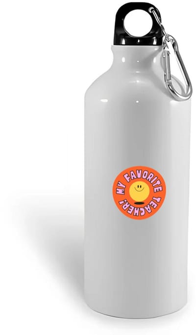 Hacebo® - my favorite teacher waterfles - Docent - leraar/lerares - juf - meester - verjaardagscadeau - verjaardag - cadeau - afscheidscadeau - geschenk - leuke cadeau - kado - gift - juffendag - meesterdag - water fles - 400ML