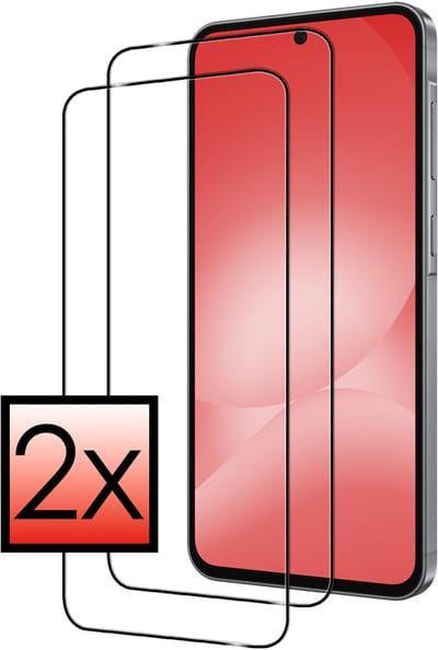 Screenprotector - 2 Stuks - Geschikt voor Samsung Galaxy A56 - Full Cover - Beschermglas - Gehard Glas - Tempered Glass - Screen Protector