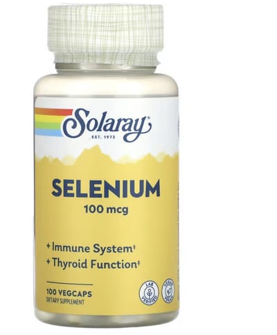 Solaray, Selenium, 100 mcg , 100 VegCaps