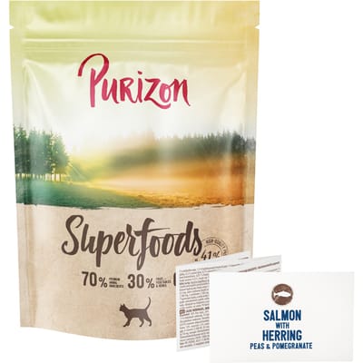 400g Purizon Superfoods zalm droogvoer voor katten